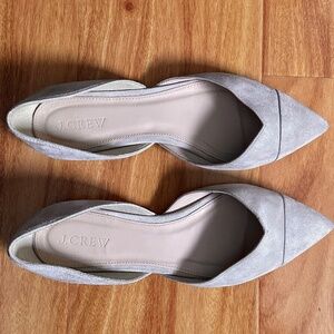 J. Crew | Suede Sadie Flats in Almond Biscotti size 6.5